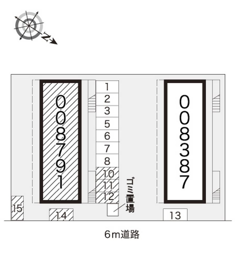 レオパレス永山第２ 配置図