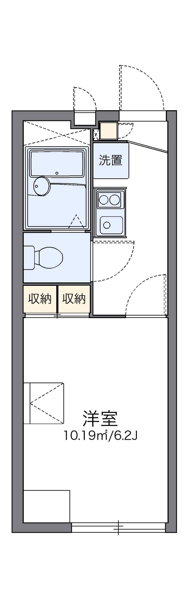 レオパレスハイツ旭が丘Ａ 間取図