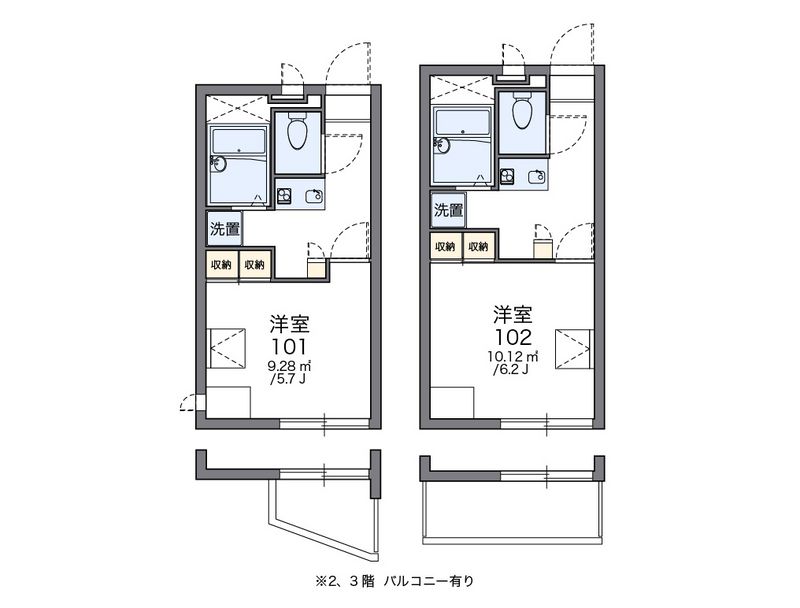 レオパレスオーキッドⅡ 間取図