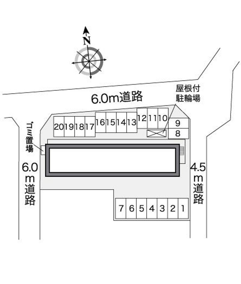 レオパレスＹＡ　ＭＡ　ＤＡ 配置図