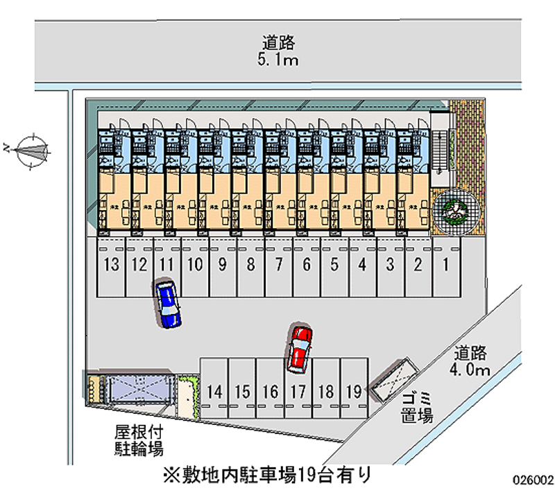 レオパレスハーモニーガーデン 月極駐車場