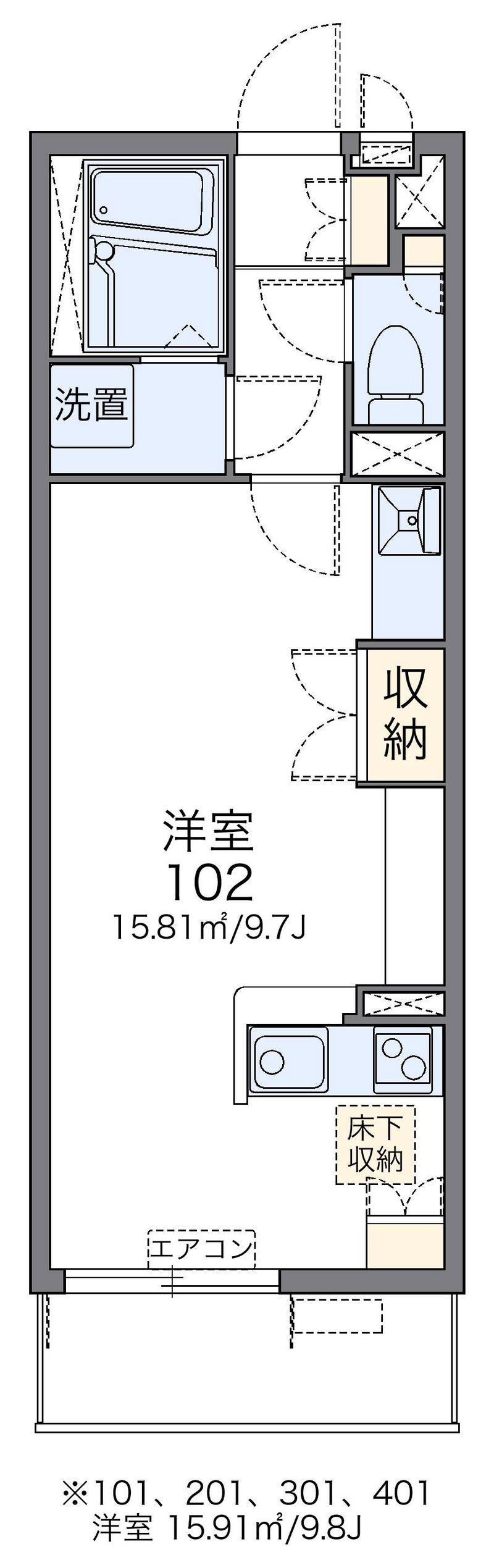 レオネクストＯＲＣＨＩＤ　Ｔ 間取図