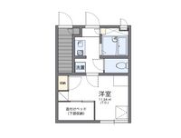レオパレスオークラ 間取り図