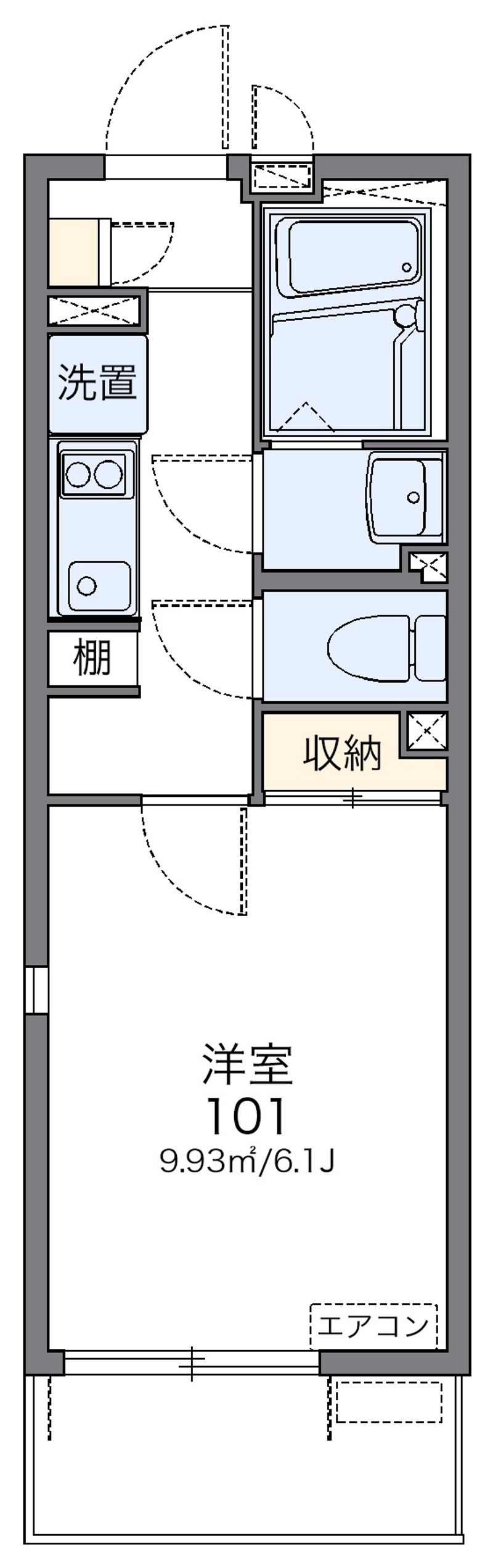 レオネクストヴァンベール　ドゥ 間取図