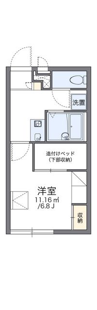 レオパレスフィオローナ 間取り図