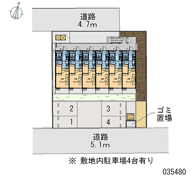 35480 Monthly parking lot