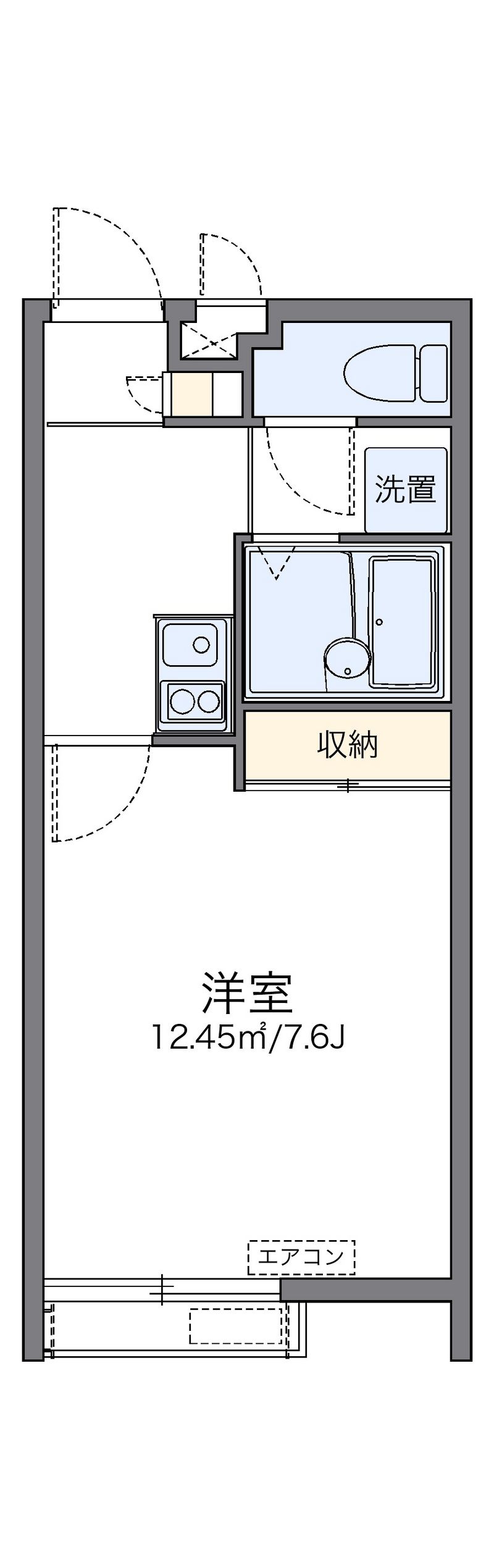 レオパレス美里 間取図
