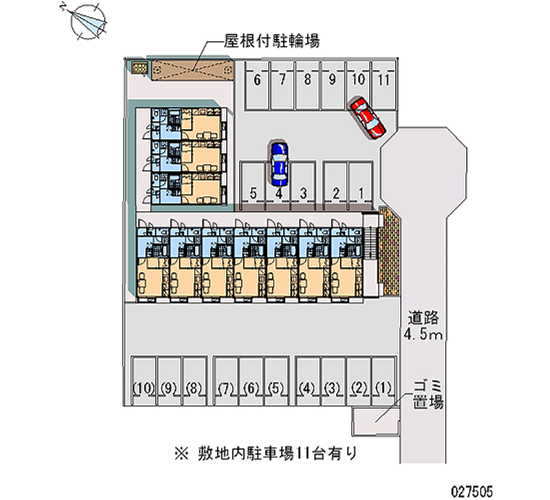 レオパレスセゾン 月極駐車場