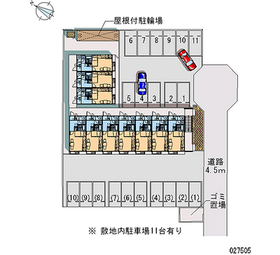 27505 Monthly parking lot