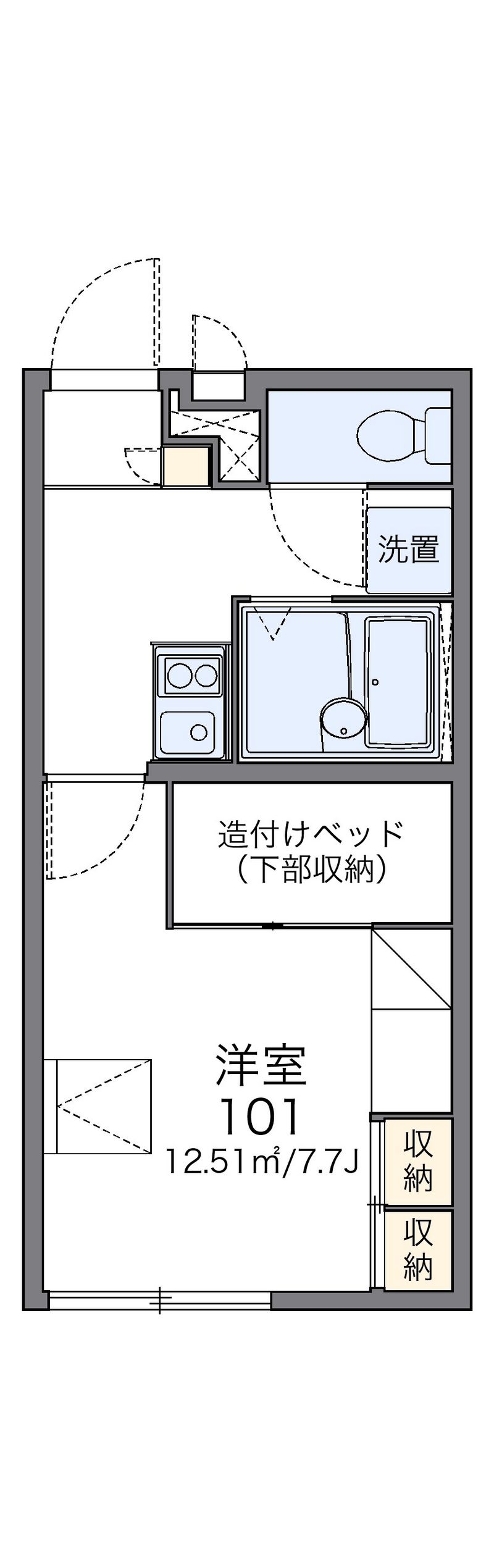 レオパレスドミール 間取図