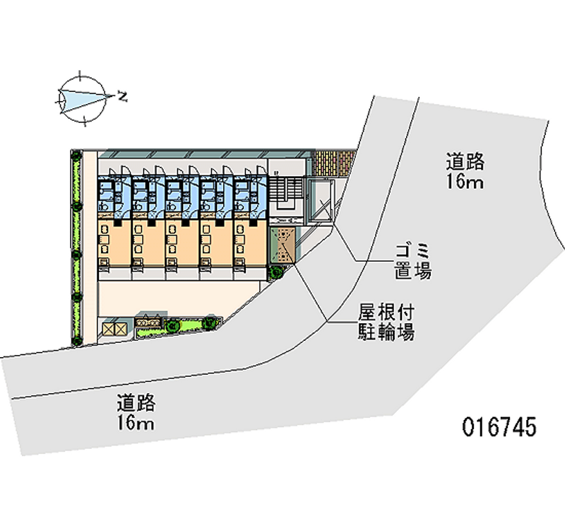 レオパレス川口東 区画図