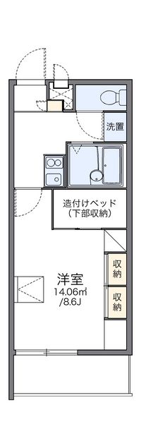 レオパレスディアコート 間取り図