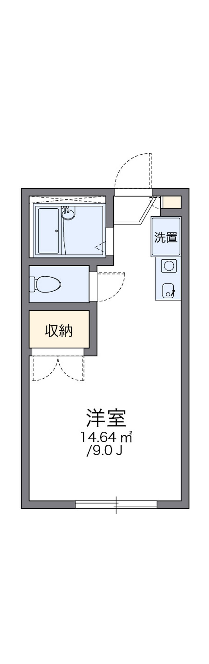 レオパレスしらかば 間取図