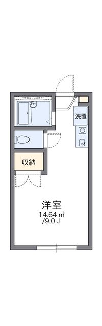 レオパレスしらかば 間取図