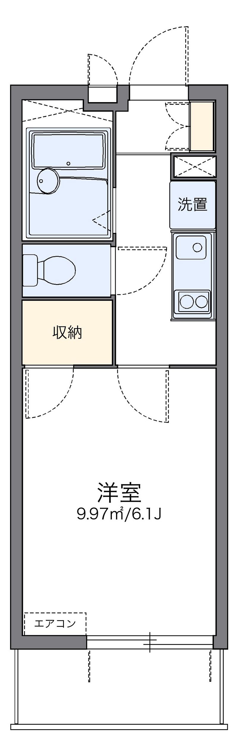 レオパレスヴィラ白金 間取図
