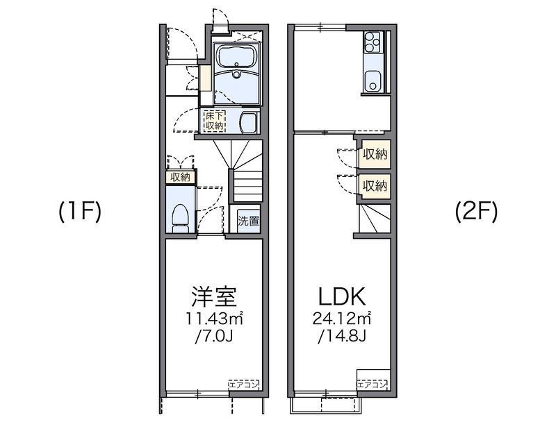 レオネクストかよいちょう 間取図