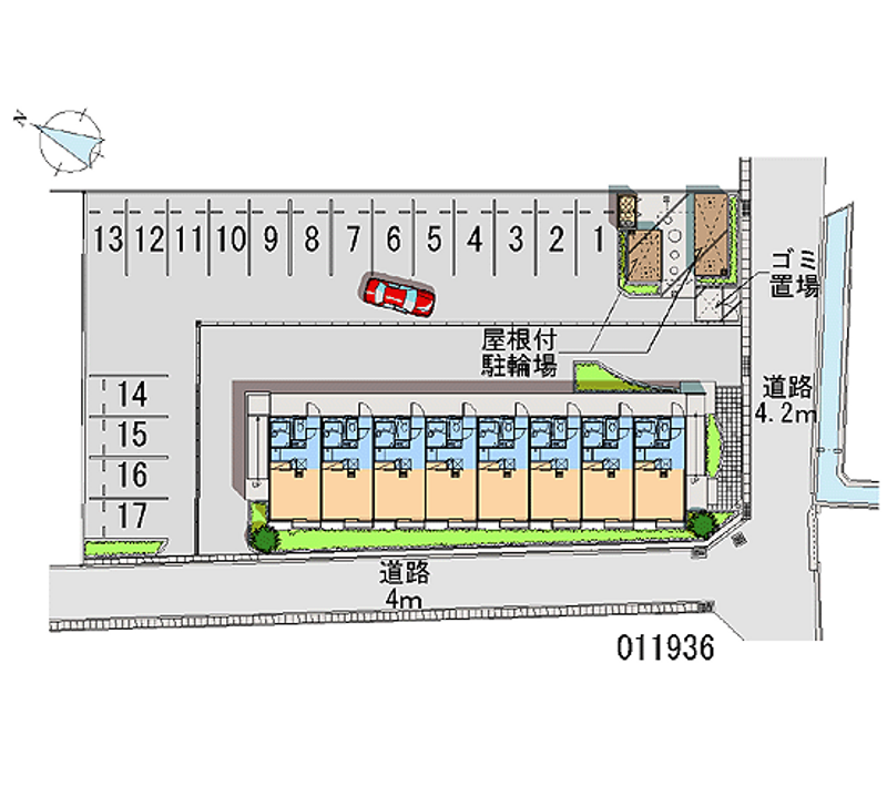 11936 Monthly parking lot