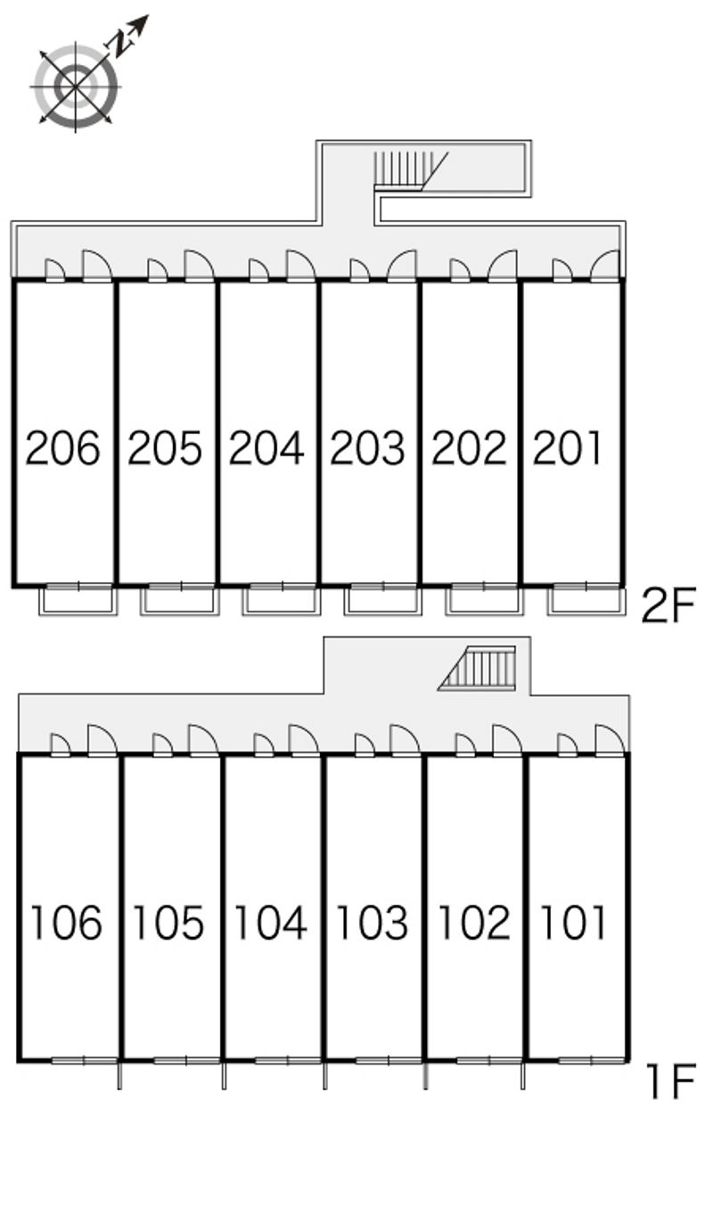 レオパレスウエノ 間取配置図