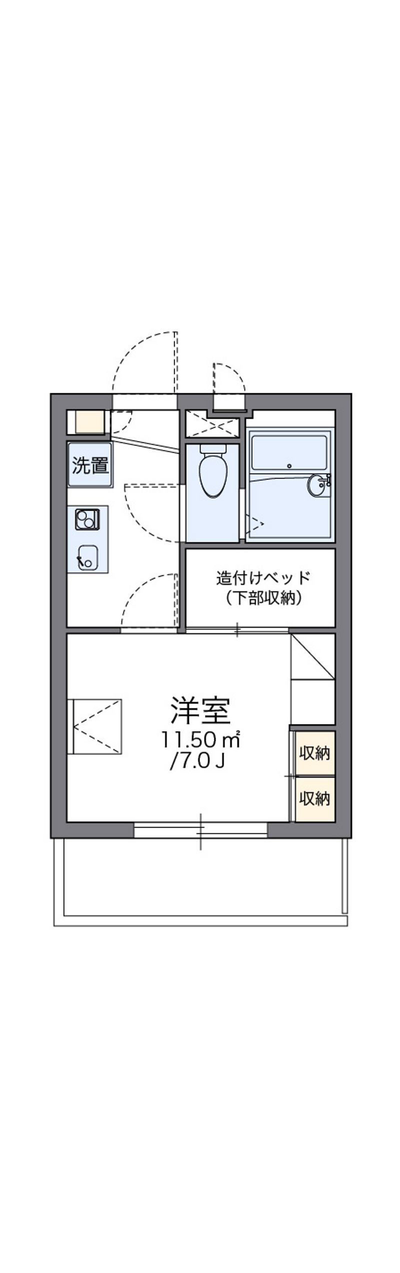 レオパレス天満 間取図