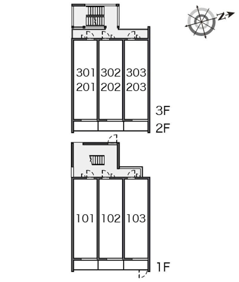 クレイノＭＡＲＵＣＨＡＮＣＨＩ 間取り配置図
