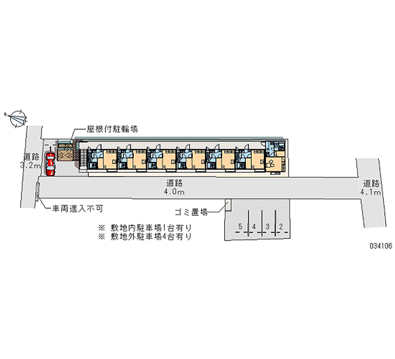 レオパレスミルラ 月極駐車場