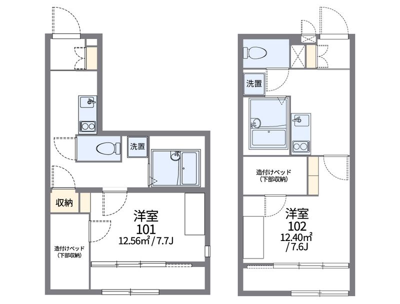 レオパレスユートピア白岡 間取図