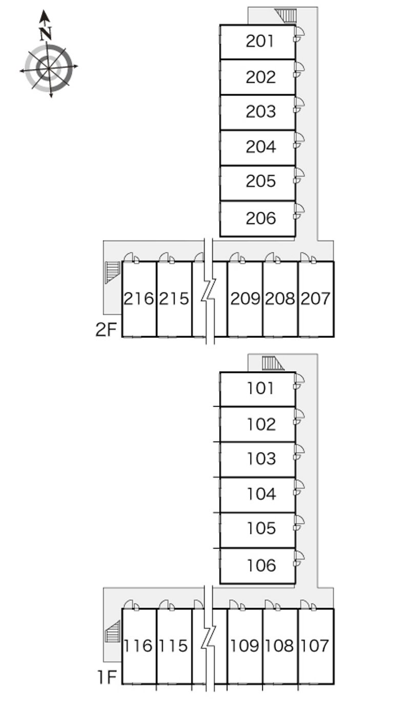 レオパレスシバグロ 間取り配置図