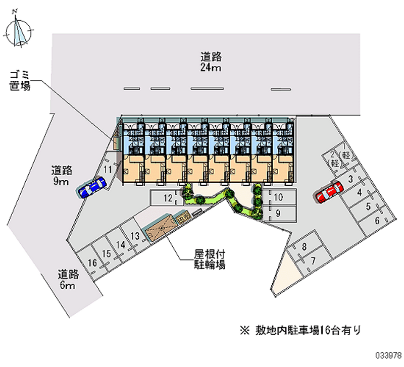 レオパレス九蔵 月極駐車場