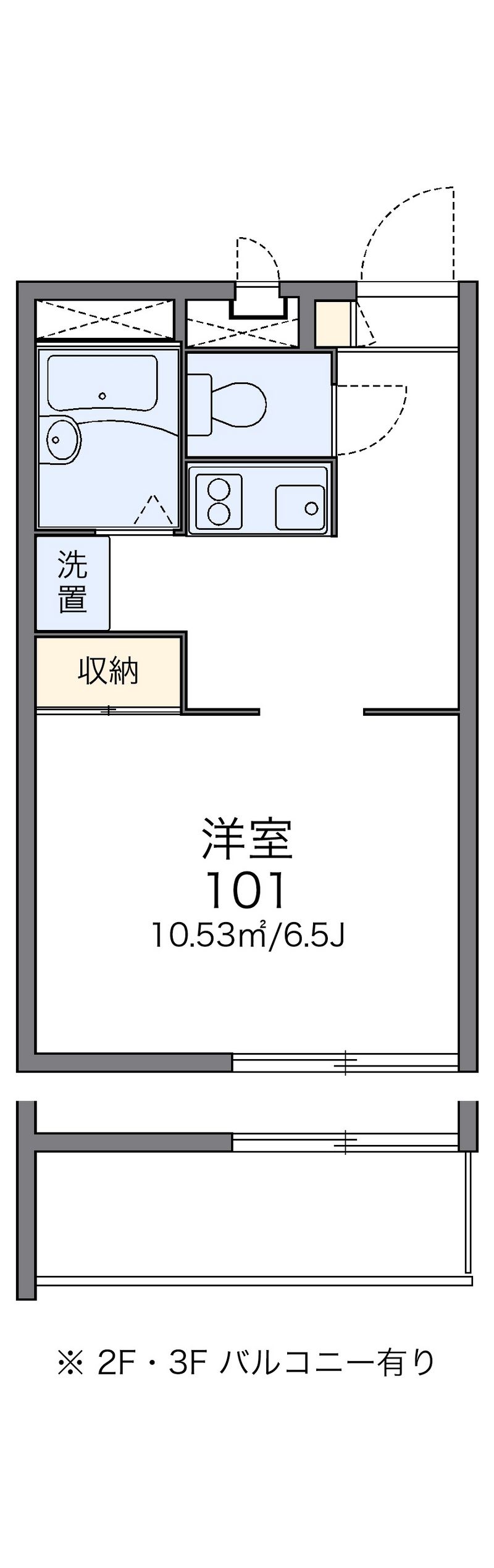 レオパレスサン・マックⅡ 間取図