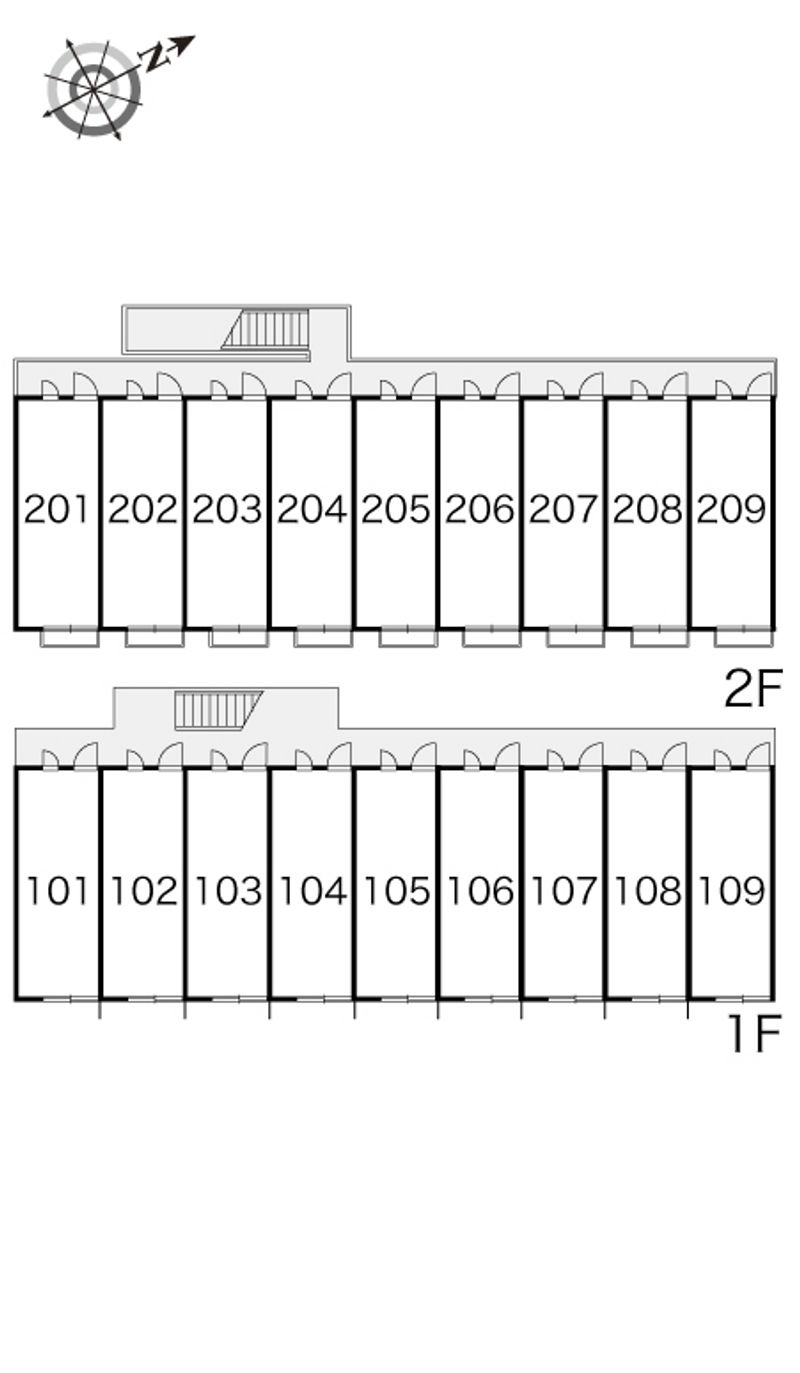 レオパレスＹＳセゾンⅡ 間取り配置図