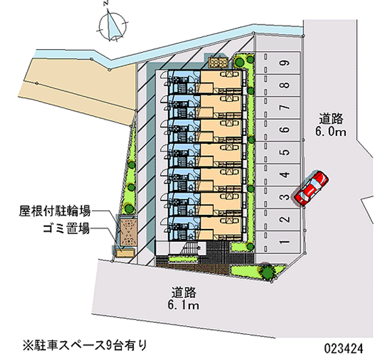 23424 Monthly parking lot