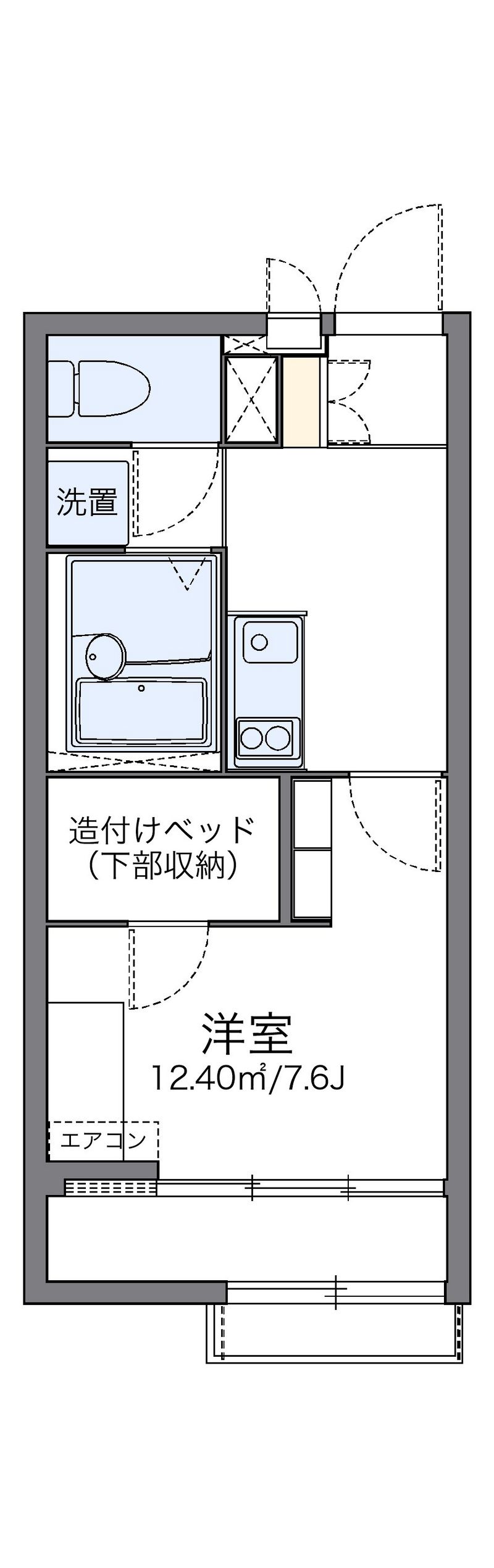 レオパレスおかのごう 間取図