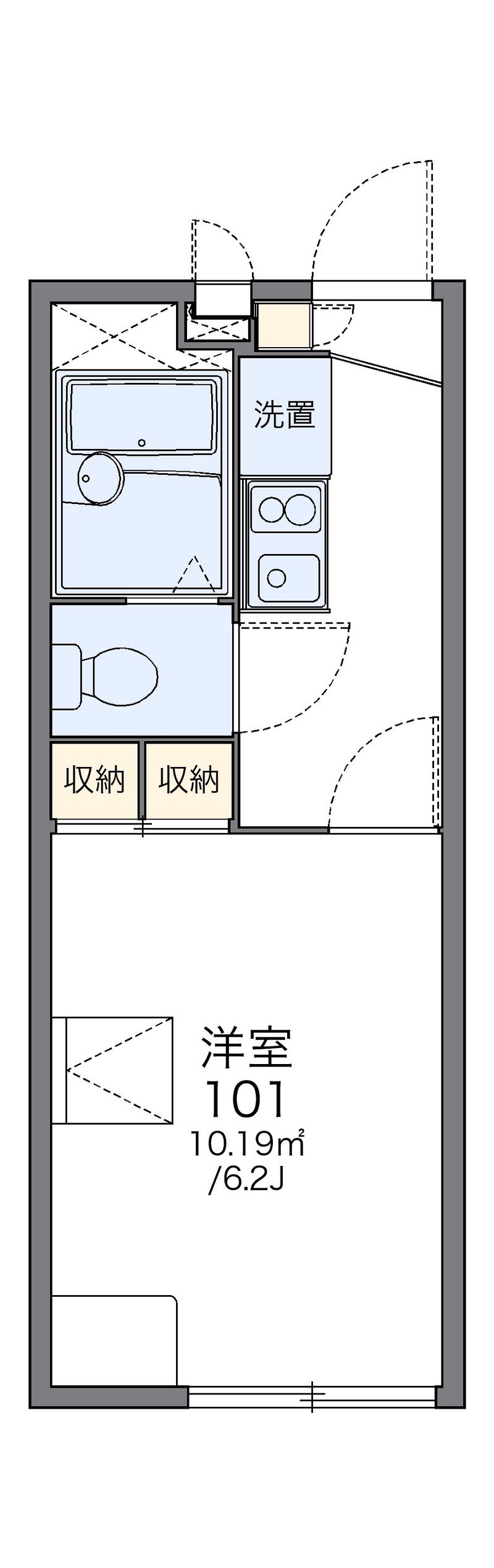 レオパレス城 間取図