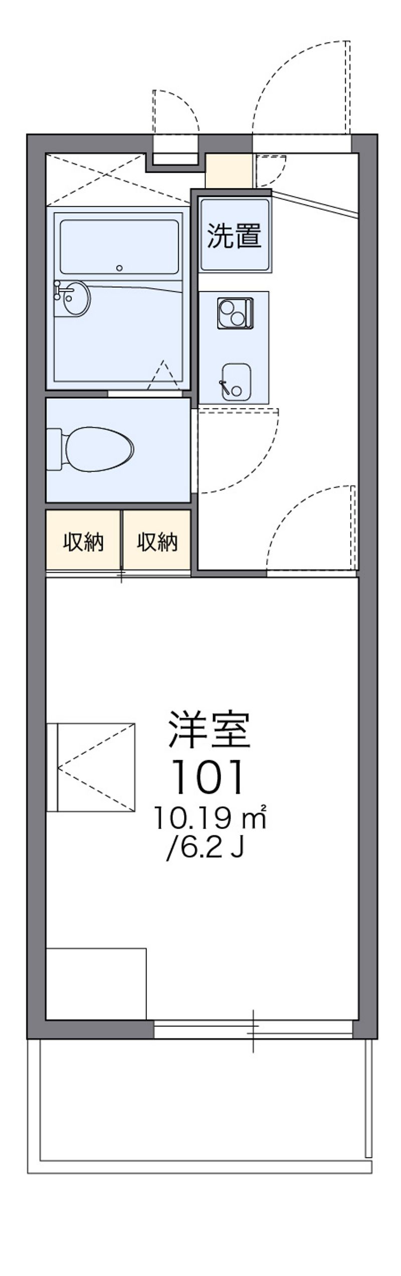 レオパレス淀川 間取図