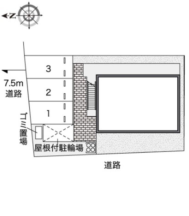 レオパレスまこと 駐車場