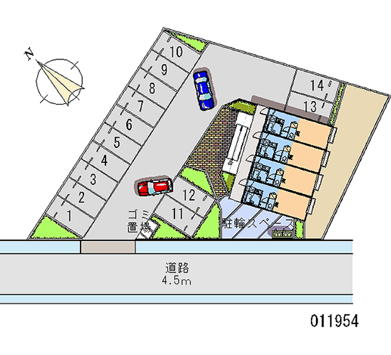 レオパレス阿賀 月極駐車場