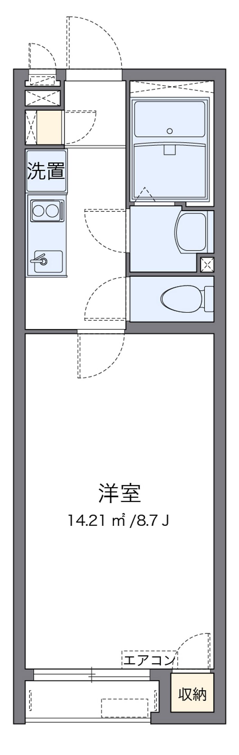 クレイノあんてれっせ 間取図