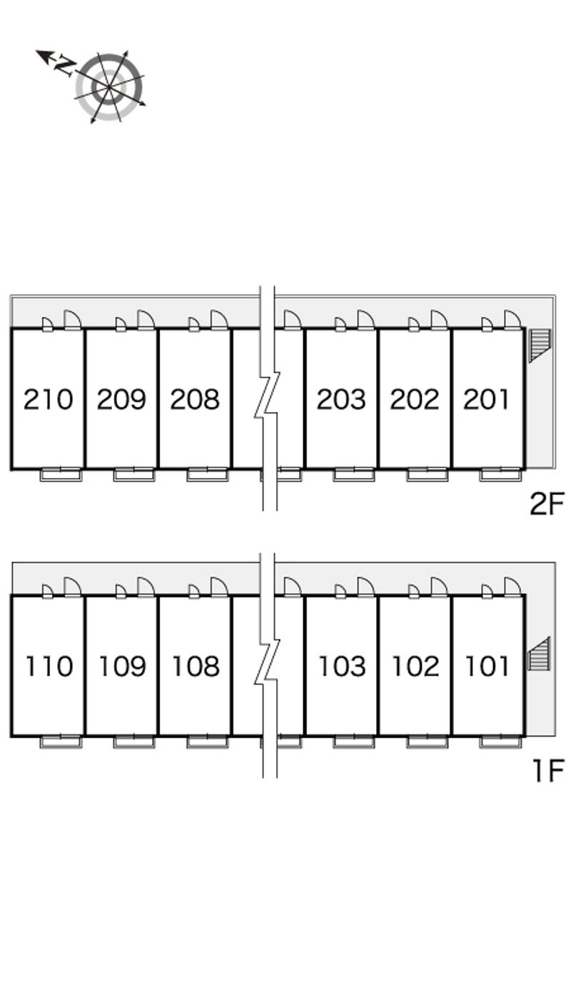 レオパレスエスペラント 間取り配置図