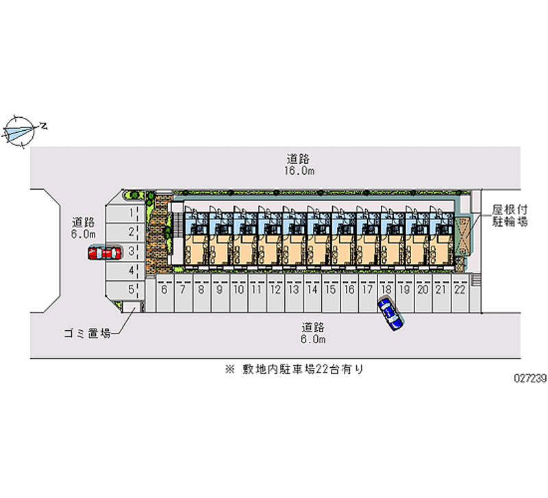 レオパレスドエール３４ 月極駐車場