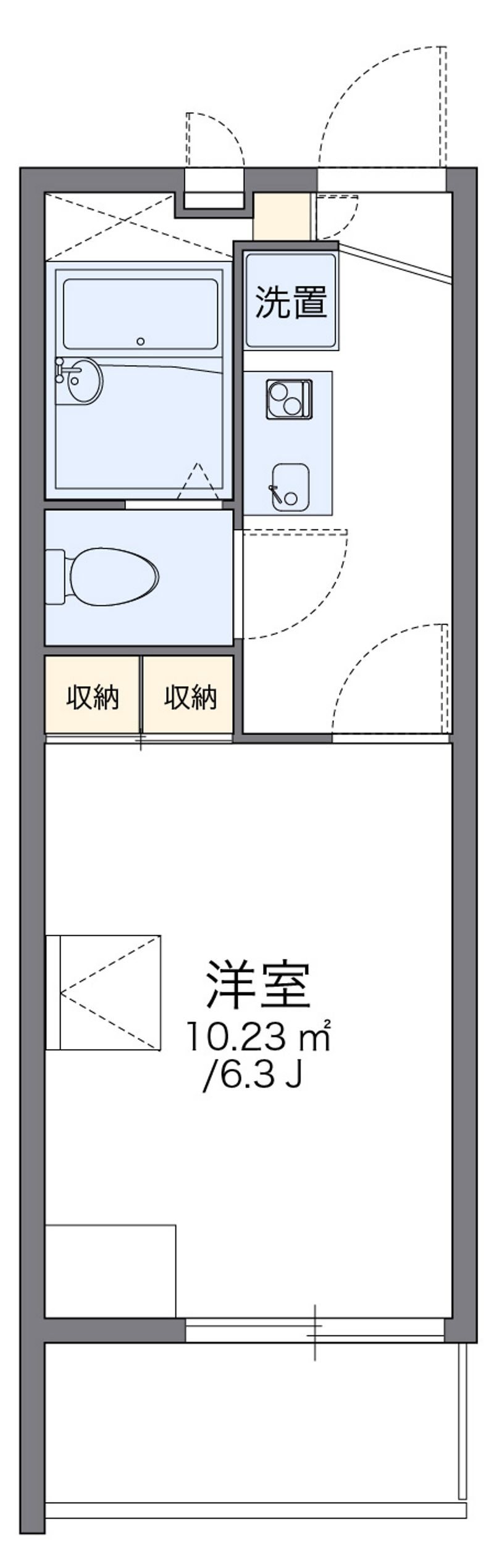 レオパレスＬａ　Ｖｉｔａ　Ｋ４ 間取図