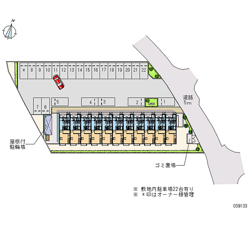 レオパレスＴＡＫＵＪＩ 月極駐車場