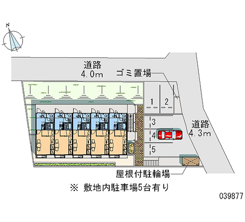 レオパレス大府桃山 月極駐車場