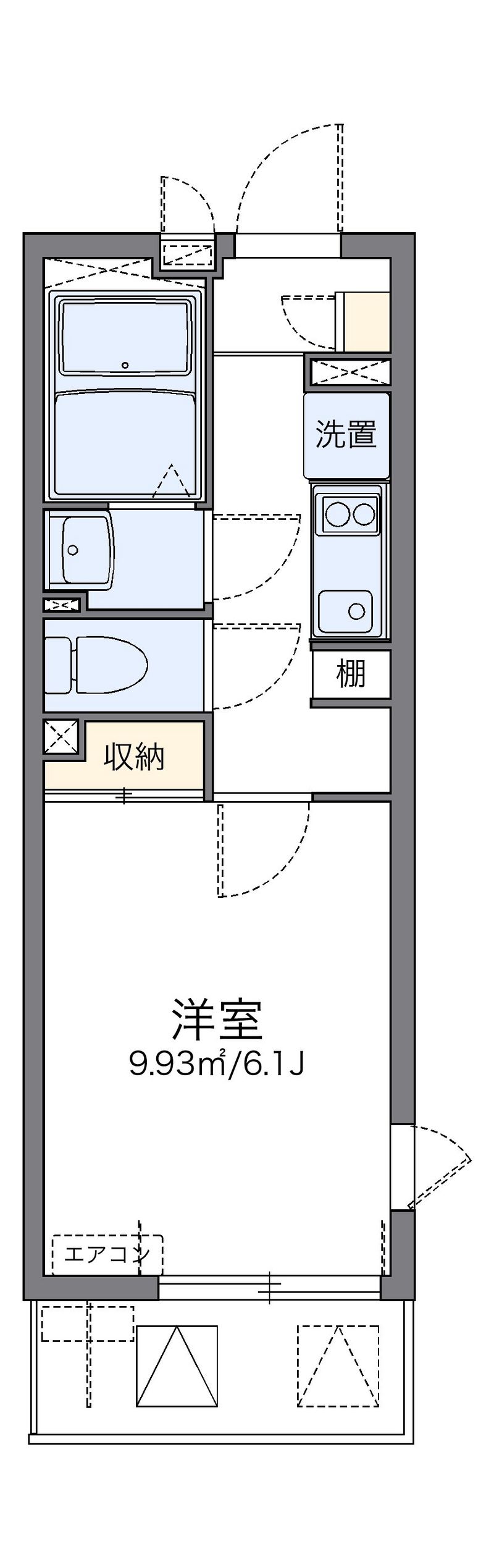 レオネクストラ　メイジュ天神橋 間取図