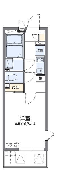 レオネクストラ　メイジュ天神橋 間取り図