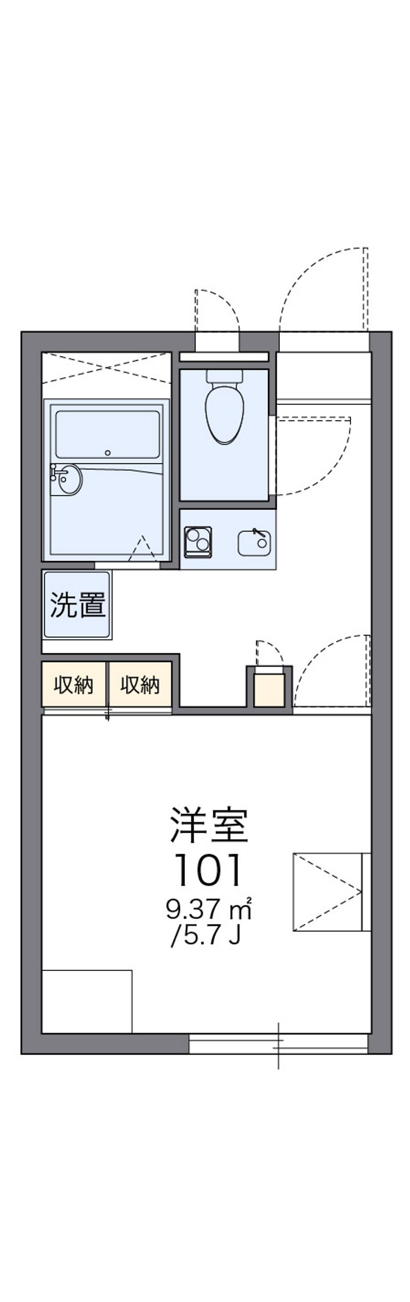 レオパレス大岡 間取図