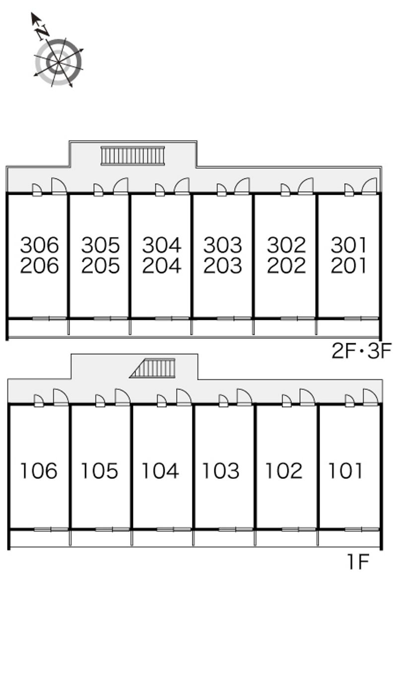 レオパレスアマルティア 間取り配置図