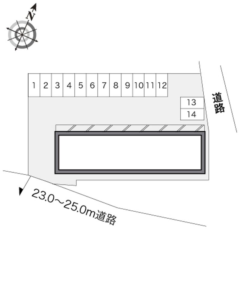 レオパレスグリーングラス 駐車場