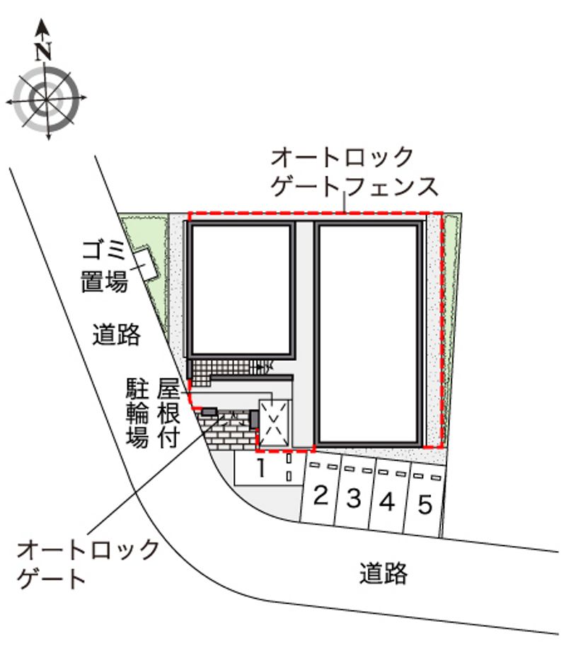 レオパレスＭＵＲＡＫＡＭＩ 配置図
