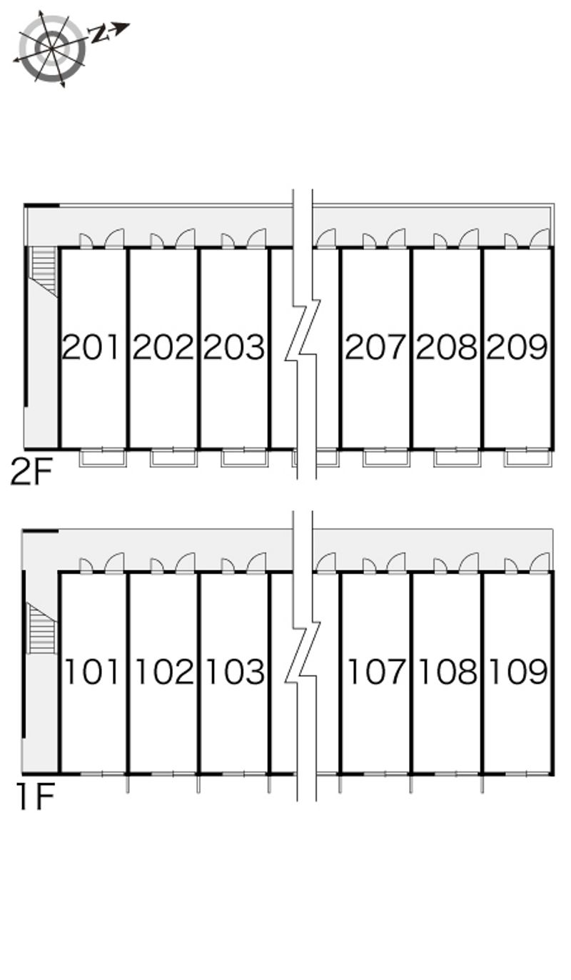 レオパレスアストレア　Ⅰ 間取配置図