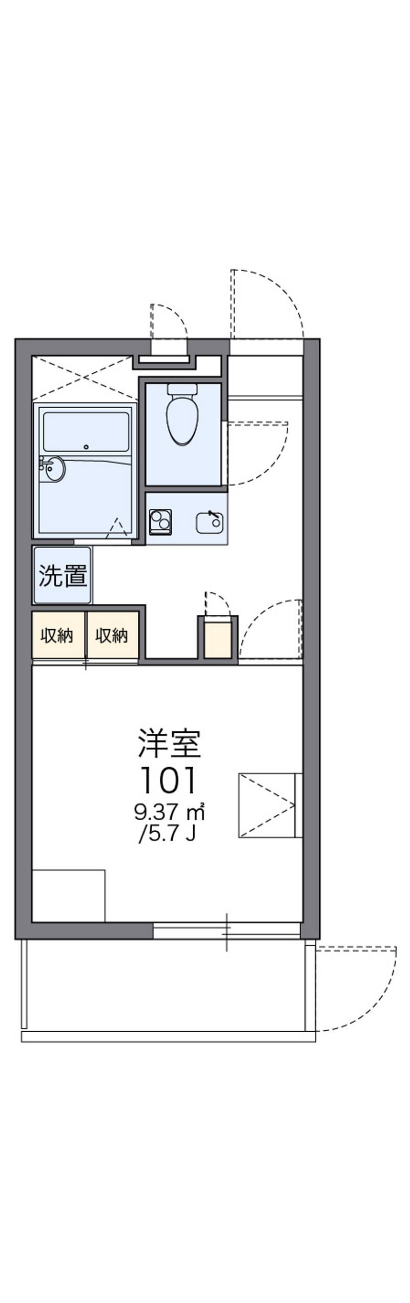 レオパレスエスペランサⅡ 間取図